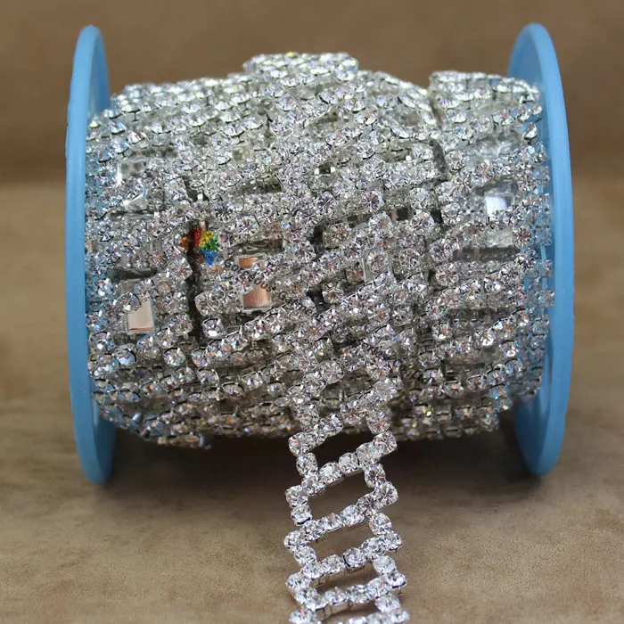 1 ярд блестящая Чешская прозрачная фотоблестящая цепочка украшение своими