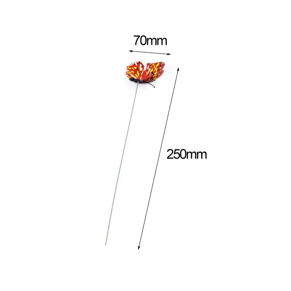 Шт. 24 шт. искусственная бабочка с палкой садовые украшения имитация бабочки Mariposas