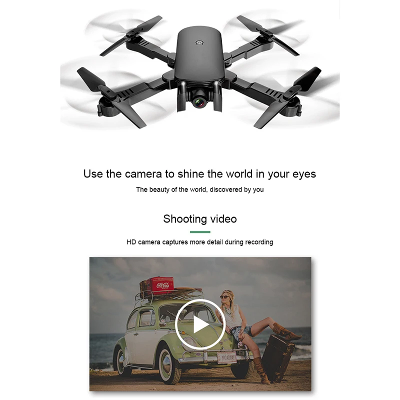 Радиоуправляемый Дрон вертолет WiFi FPV с камерой 4K HD Антенна Радиоуправляемый квадрокоптер двойная камера самолет Квадрокоптер оптическое позиционирование потока