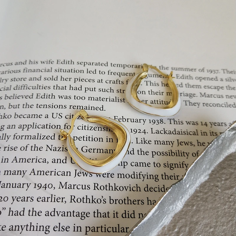 LouLeur 925 Стерлинговое Серебро, марокканский стиль, белое золото, большие серьги-гвоздики, креативные элегантные серьги для женщин, праздничные украшения