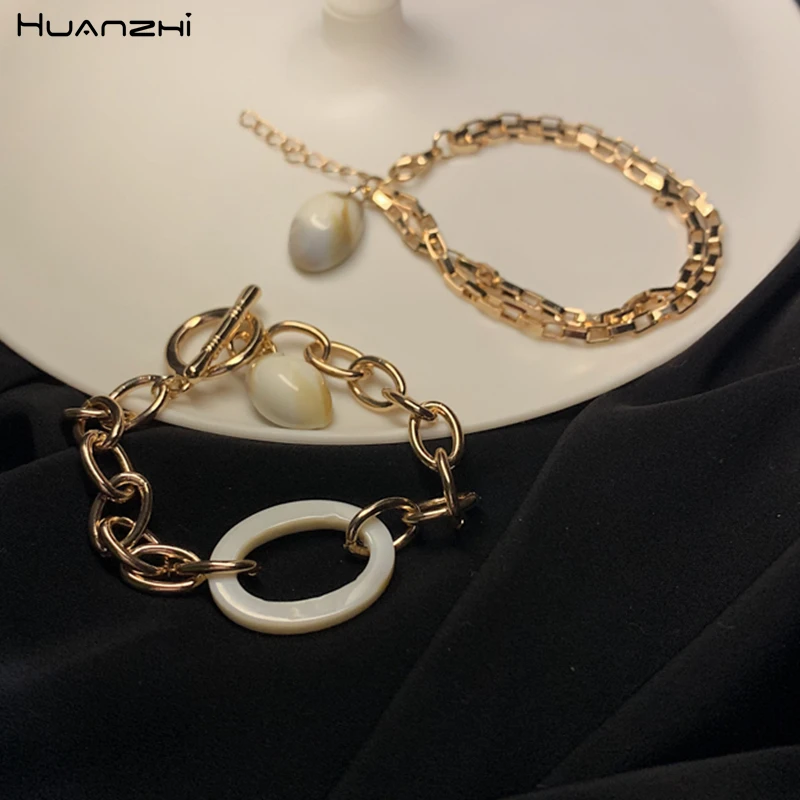 HUANZHI новинка 2019 корейский круглый замок с натуральным корпусом три разных
