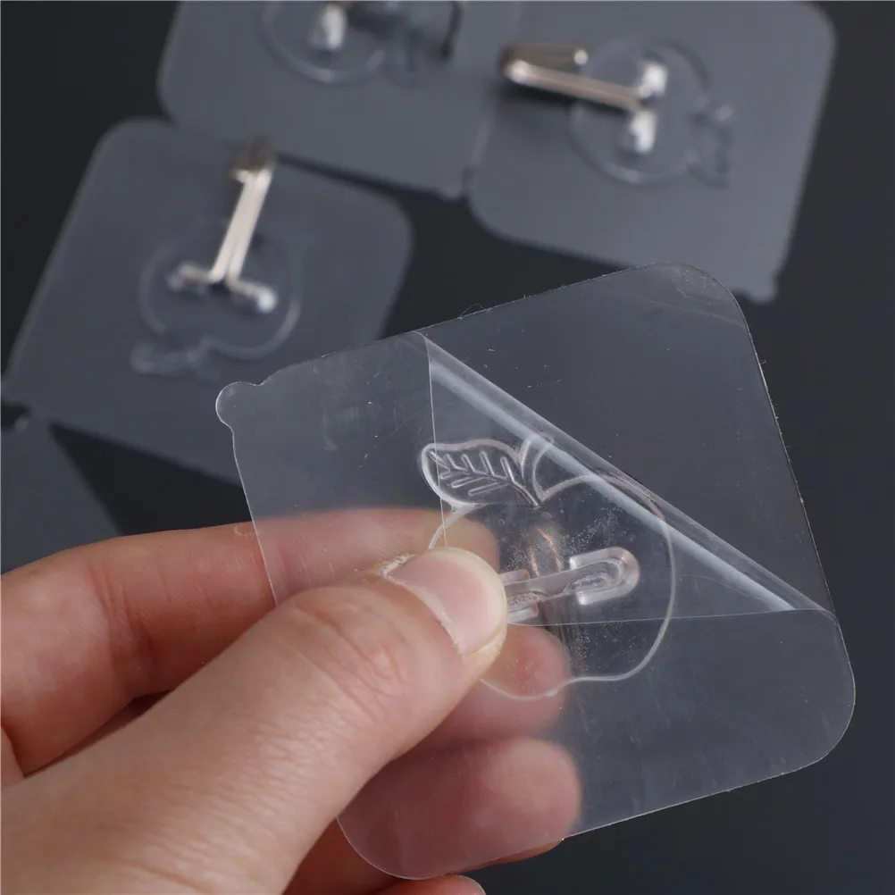 Аксессуары для ванной комнаты 5 шт. прозрачный присоски Настенные Крючки вешалка