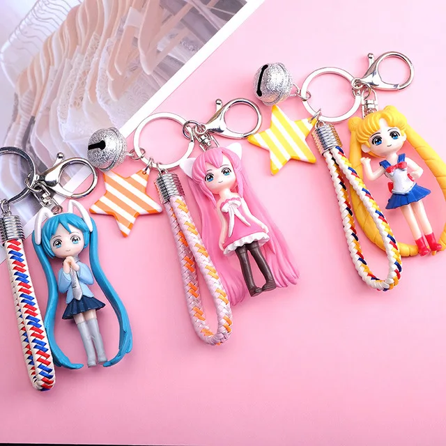 Аниме Hatsune брелок Мику цепь кулон брелок с фигурками из мультфильмов второй Юань кулон выставка маленькие подарки аксессуары
