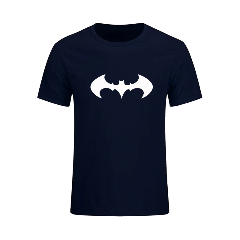 Marvel Super Hero Batman Printed T shirt Men Summer New Fashion Casual 100% Cotton Short Sleeve Tops Tees Fitness Clothing Homme | Мужская