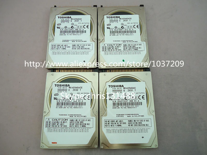 Дисковый накопитель MK4036GAC MK4036GACE 5 шт. HDD2E02 2G02 DC + В 1.3A/1.1A 40 ГБ 8455 МБ для навигационных