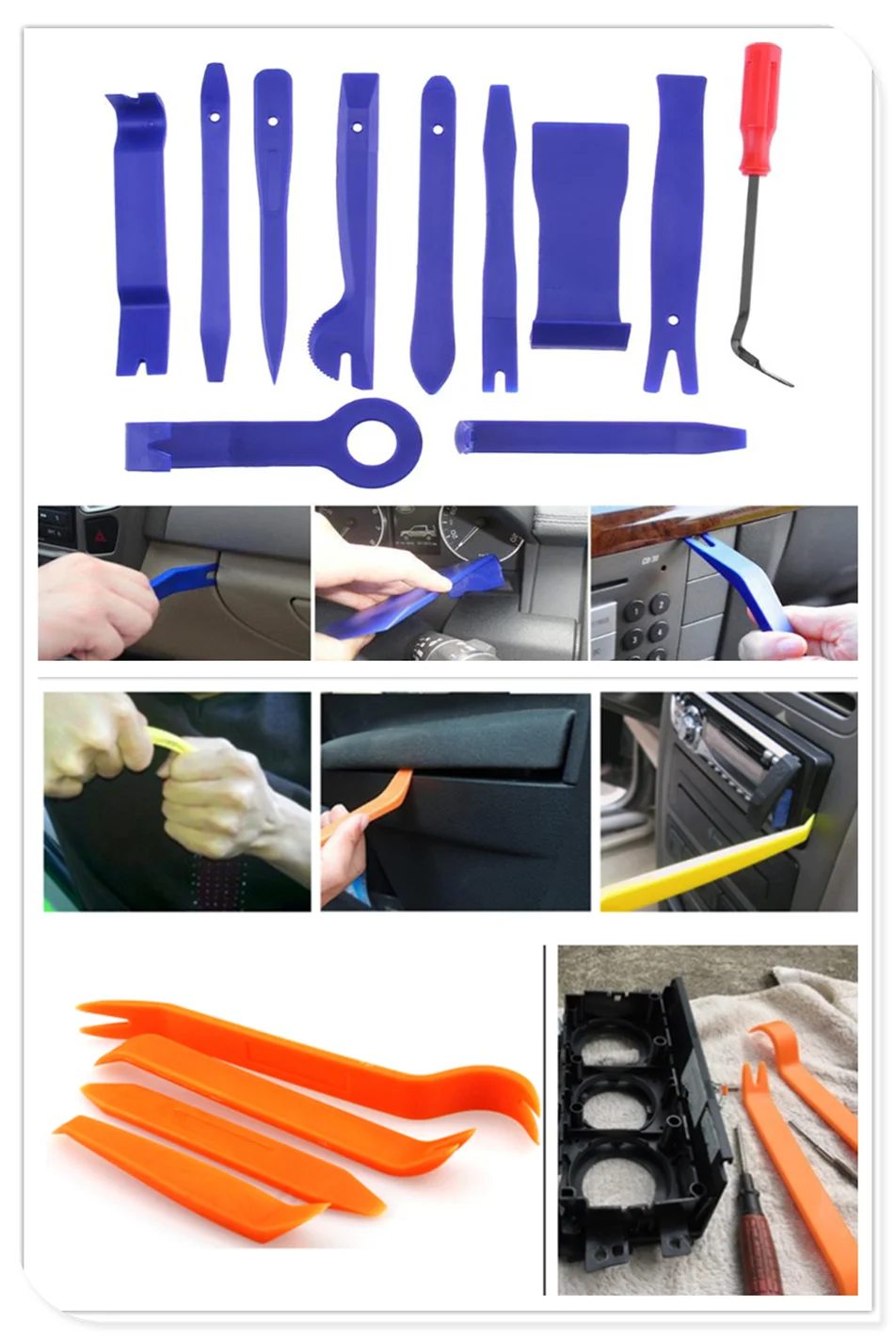 Приборная панель для удаления дверей автомобиля инструменты DVD стерео Ремонт BMW