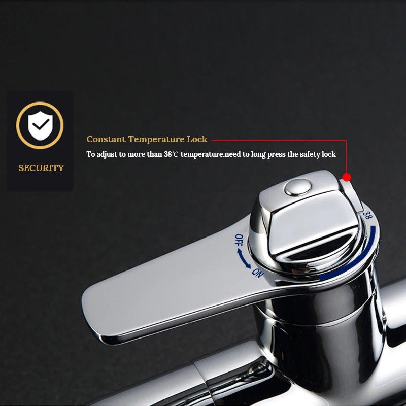 Contemporary Chrome Bathroom Tub Mixer Tap Two Model Switch Thermostatic Faucet Floor Mount With Handle Shower | Обустройство дома