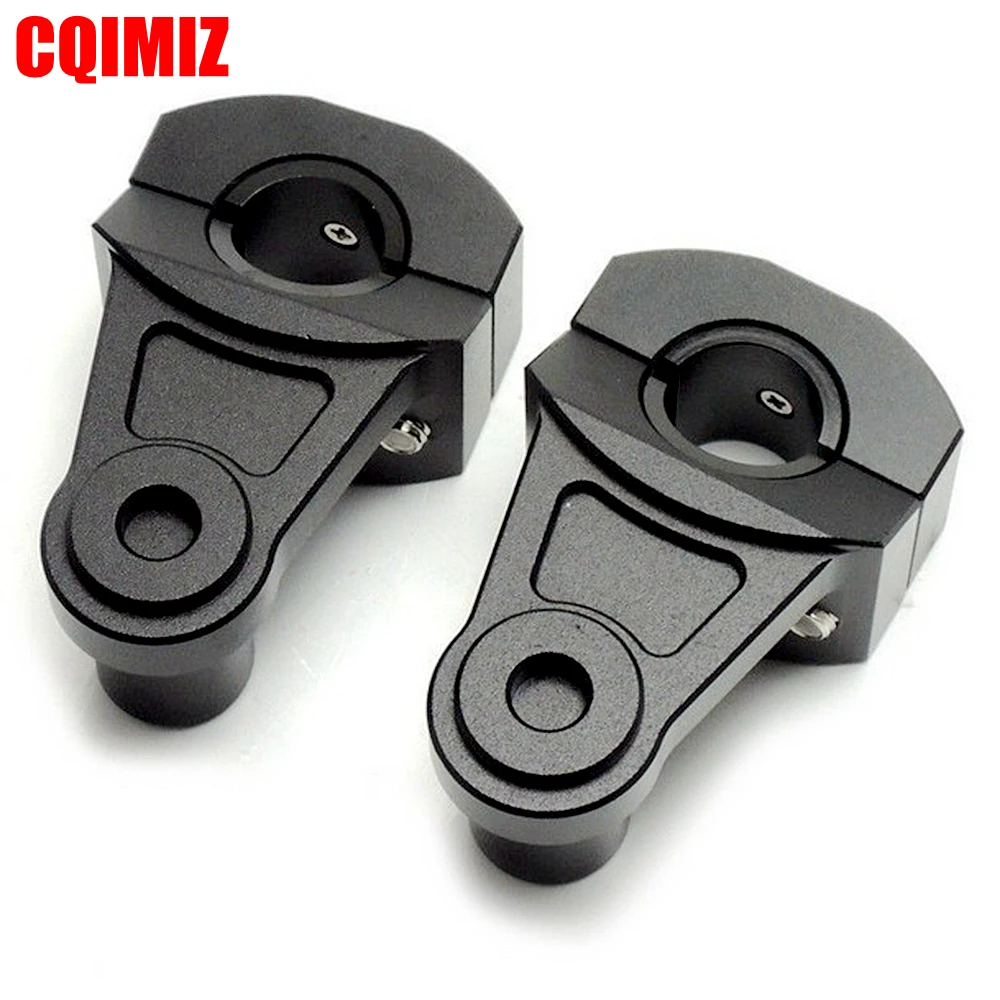 Universal Black 2 Inch Pivoting Motorcycle Handlebar Riser For 22mm/28mm Bars Clamp | Автомобили и мотоциклы