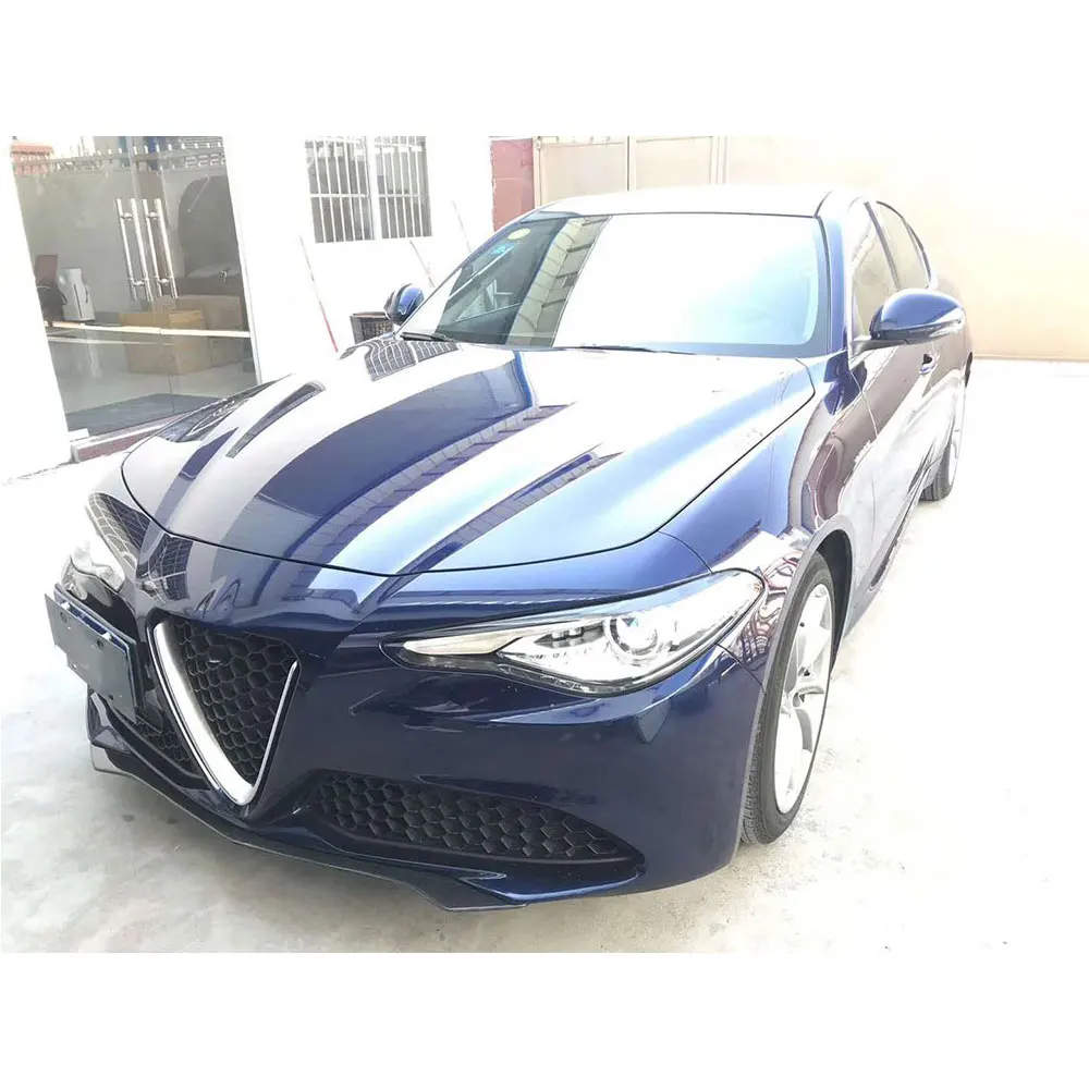 Углеродное волокно передний бампер спойлер подбородок защита для Alfa Romeo Giulia