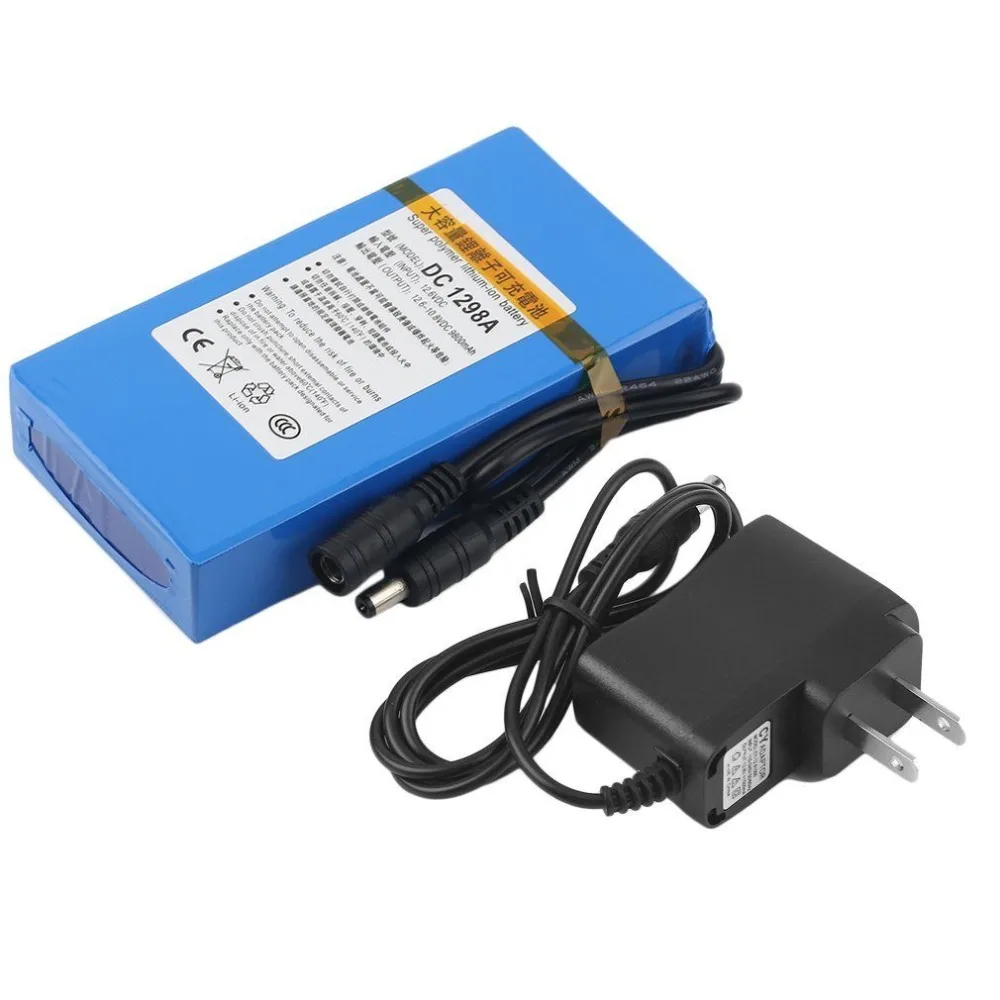 Бесплатная доставка Lipo аккумулятор Портативный 9800mAh DC 12V 12 6 V супер