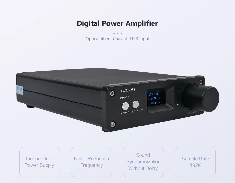 AIYIMA 2,1 цифровой усилитель мощности класса D аудио Плата 25Wx2+ 50 Вт USB оптический коаксиальный вход Amplificador STA326 PCM2706 AK4113