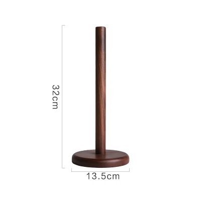 Balck Walnut Нордический рулон бумажный держатель деревянная коробка для салфеток бумажная полка для хранения полотенец Настольный органайзер Инструменты кухонные аксессуары домашний декор - Цвет: Balck Walnut