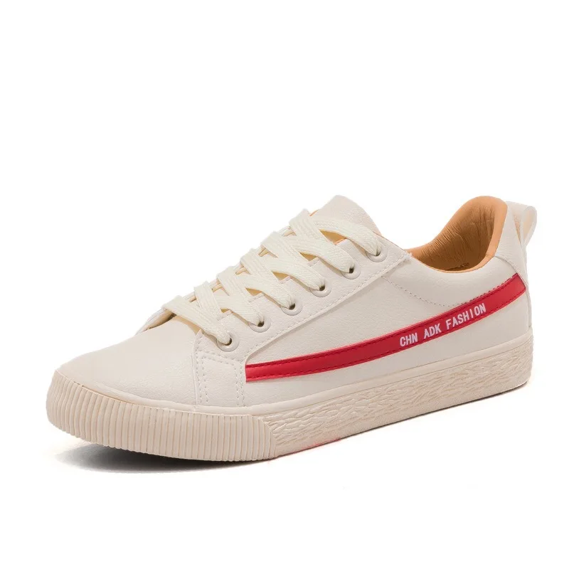 Women Sneakers 2018 Fashion Breathble Vulcanized Shoes Pu leather Platform Lace up Casual White Tenis Feminino Zapatos De Mujer | Обувь
