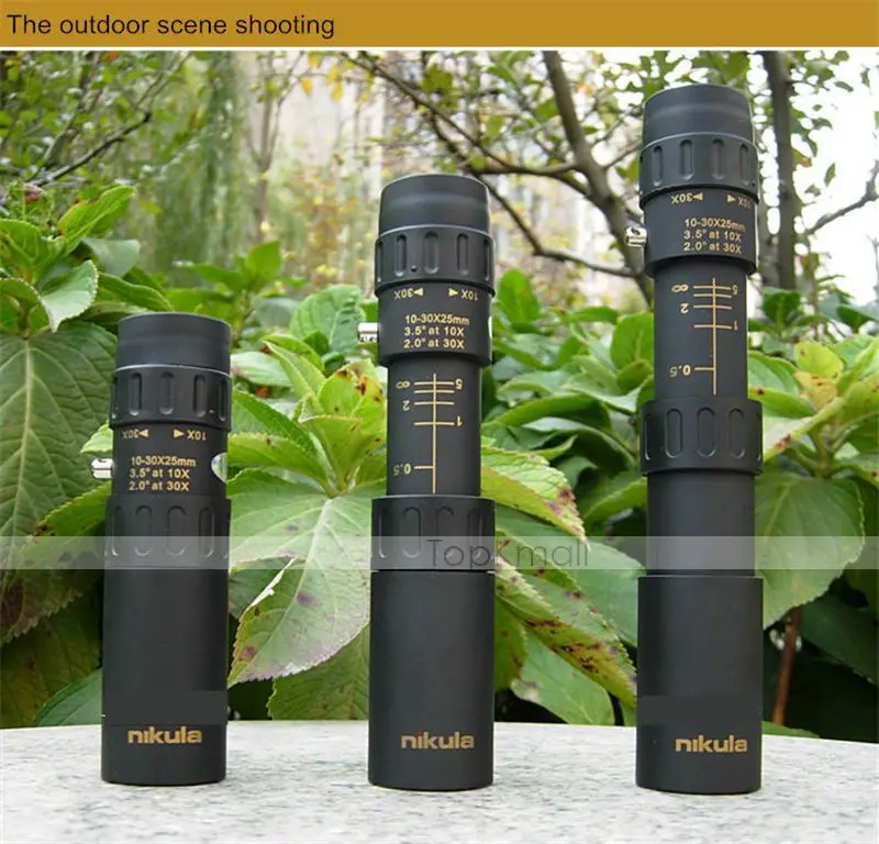 Free Shipping Telescope 10-30 x 25 Flexible focus High Power Monocular 200-500M lens Gifts | Инструменты