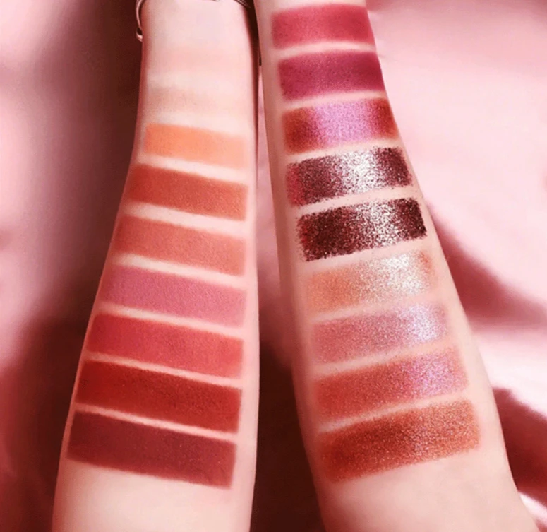 Мерцающие матовые тени для век палитра макияжа 18 цветов блестящие пудра высокая