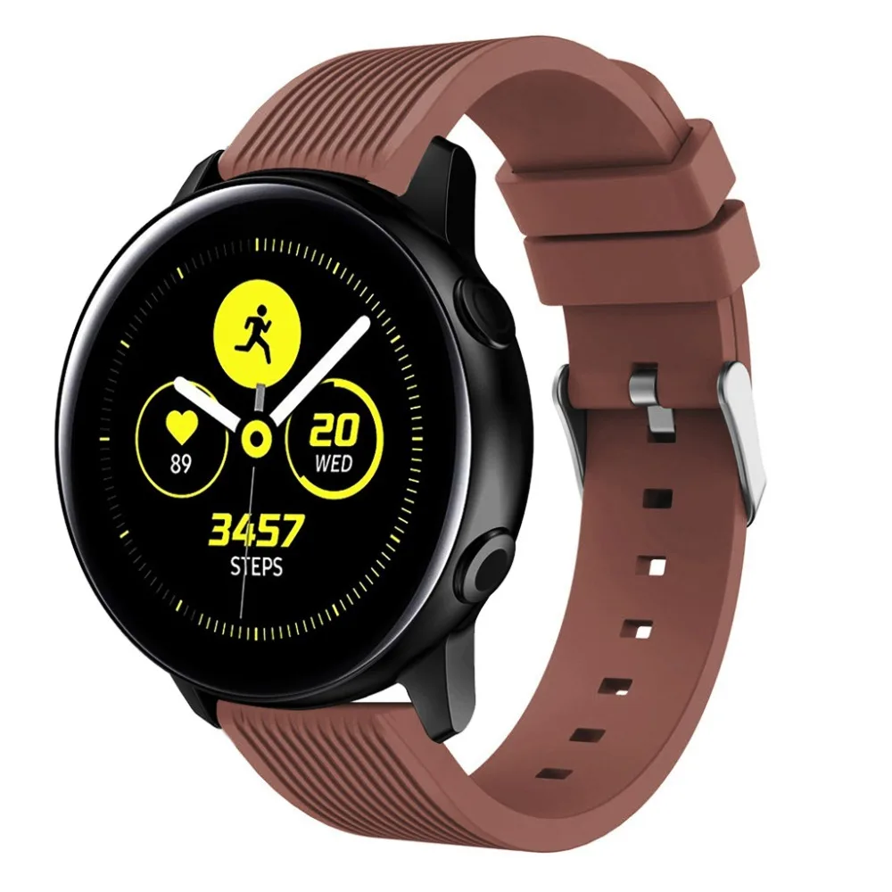 Силиконовые Ремешки для наручных часов Samsung Galaxy Watch Active / Active2 40 мм 44 группа 42
