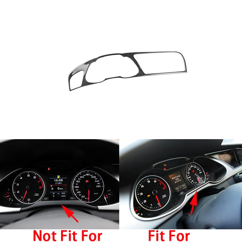 100% отделка карбонового волокна для центра GPS приборной рамы Audi A4 B8 13-2016 |