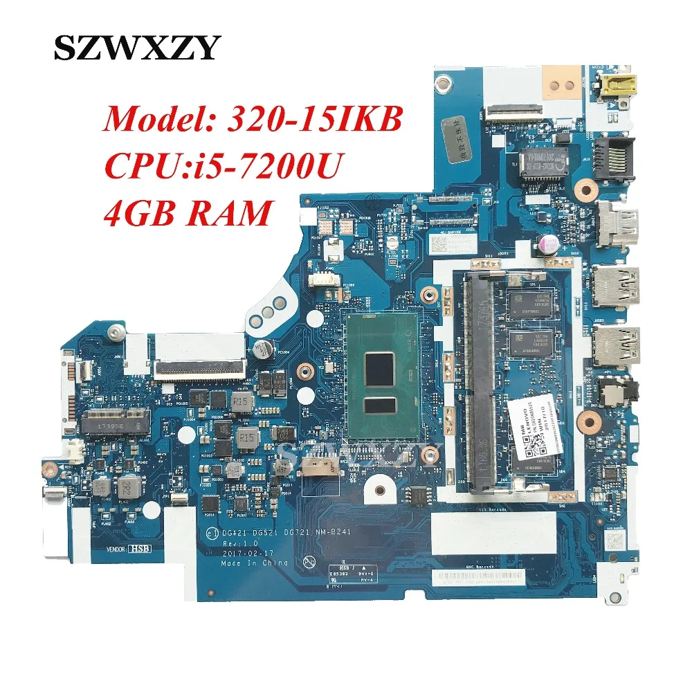 5B20N86620 для Lenovo IdeaPad 320 15IKB 17IKB материнская плата ноутбука DG721 NM B241 SR342 i5 7200U CPU 4 Гб RAM