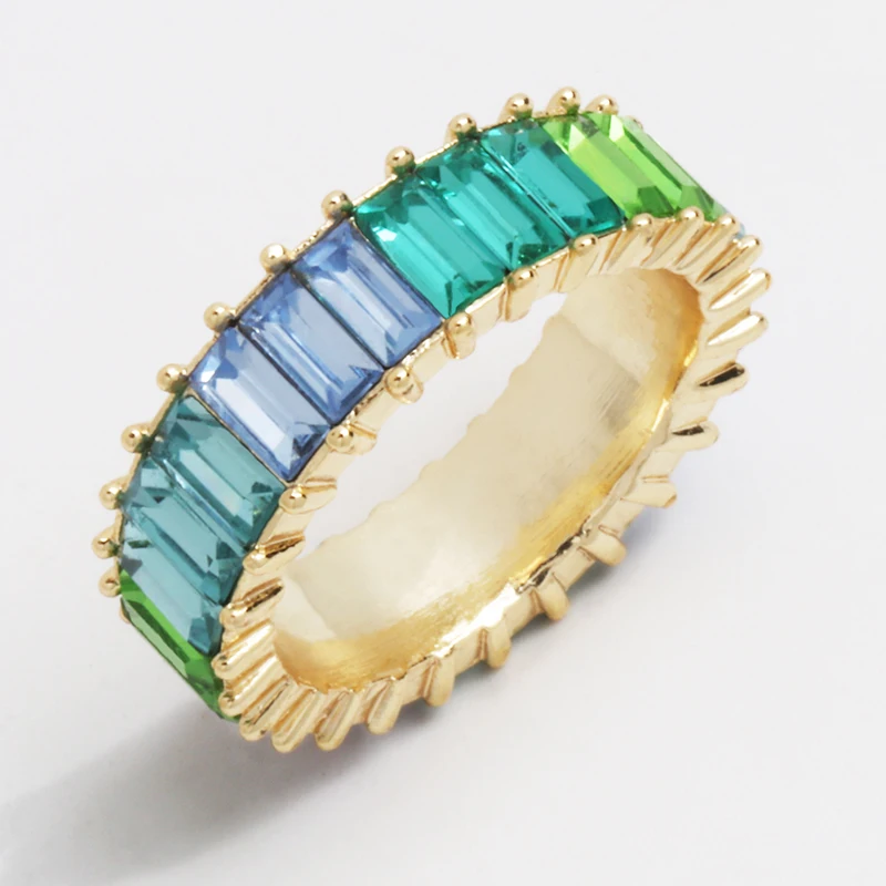 Женские кольца AOTEMAN 5 9 различных цветов европейский стиль 2019 Новое поступление