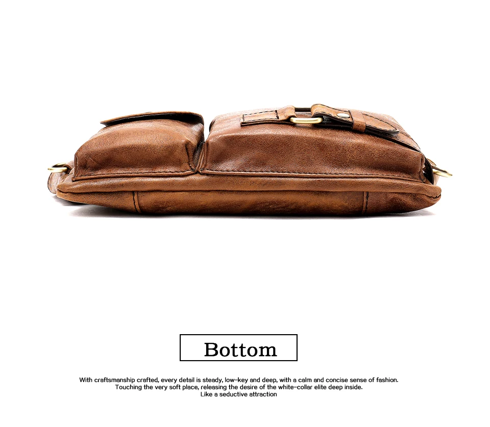 MVA Casual Men Waist Pack Genuine Leather Men`s Chest Bag Men Leather Messenger Bag Cow Leather Coin Purse Bags