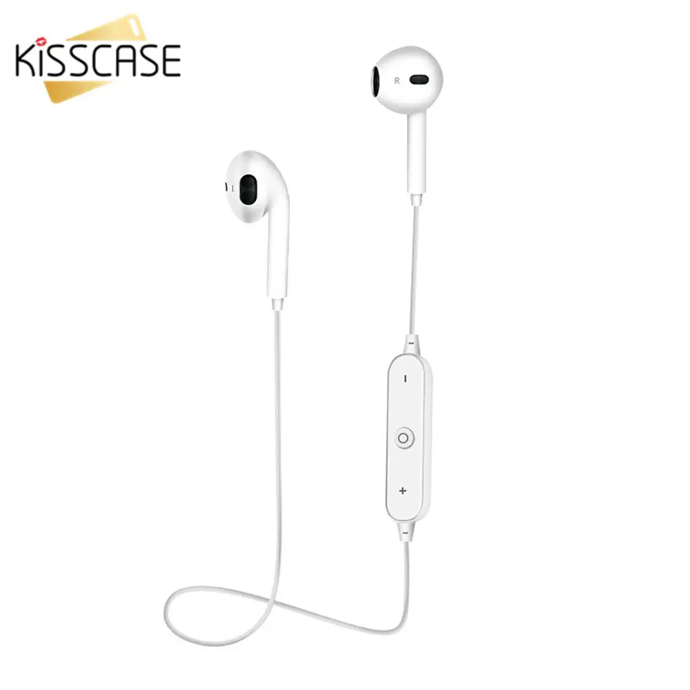 KISSCASE HIFI Bluetooth наушники для iPhone X XS MAX XR 7 8 беспроводные Samsung S9 inalambrico auriculares|Наушники