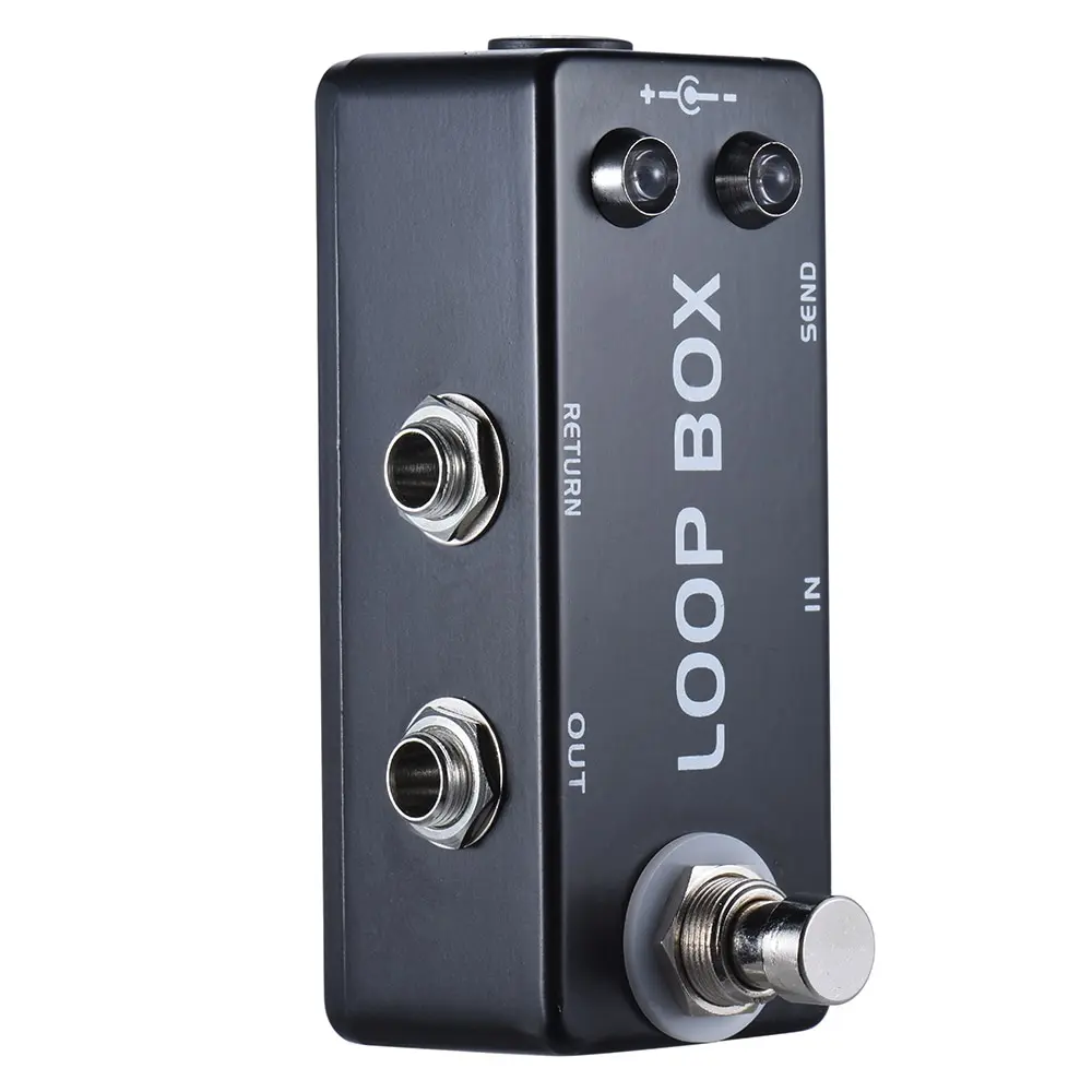 

Mini Guitar Effect Pedal Loop Box Switcher Channel Selection True Bypass Zinc-aluminium Alloy Body
