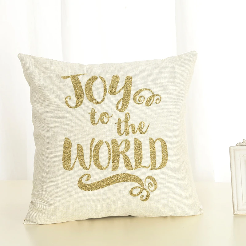 Льняная наволочка с буквенным принтом чехол для подушек изображением птиц