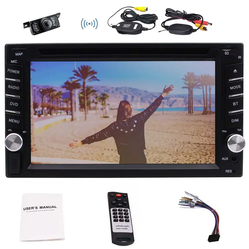 Автомагнитола Toucshcreeen 2 Din Bluetooth 6 дюйма USB/SD 1080P|Автомагнитолы| |