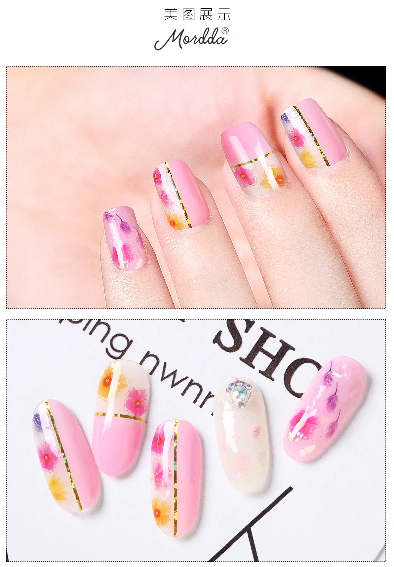 1 шт. стикеры 3D на ногти Nail Art Наклейки многоцветные цветы украшения ногтей новые