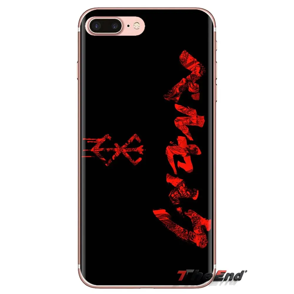 Для Xiaomi Mi4 Mi5 Mi5S Mi6 Mi A1 A2 5X6X8 9 Lite SE Pro Max Mix 2 3 2S Прозрачный чехол из ТПУ Japanese Anime BERSERK Art |