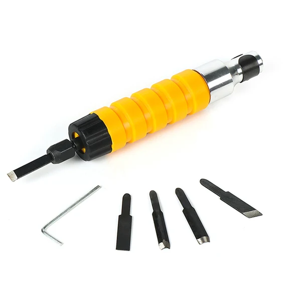 handpiece Dutoofree Hanpiece гибкий вал инструменты для резьбы Dremel инструменты поворотный гибкий вал с 5 шт. лезвие для резьбы для гравера электрическая машина - Цвет: handpiece