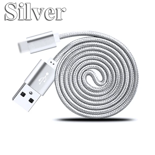Silver 3 фута Micro USB быстрое зарядное устройство для Vivo V9 Pro/Y9 Youth, Z1 Y97 V11 X23 Y83 Pro, Y81s Z10 X21 X20 Plus кабель для синхронизации данных - Тип штекера: Silver