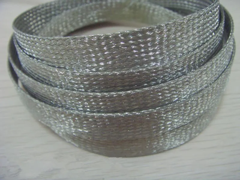 

1PCS YT1545 Tinned Copper Braided Strap 16mm2 Copper Band Copper Strip Copper wire Length 1 Meter
