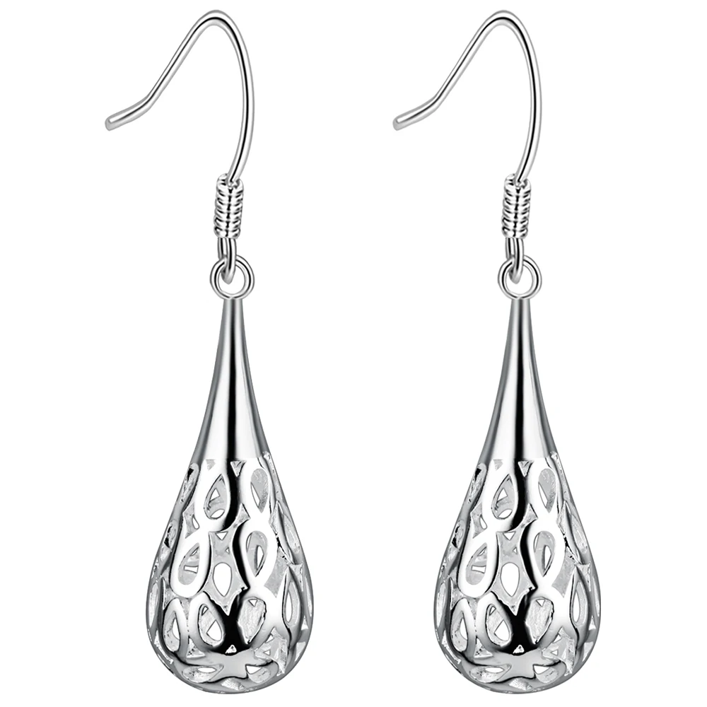 Jewelrypalace perhiasan safir biru Anting pejantan untuk wanita Asli nyata посеребренный perak grosir|sterling silver enamel
