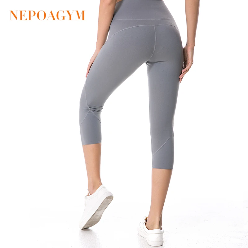 Женские брюки для йоги Nepoagym облегающие Обтягивающие Леггинсы спортивные Капри