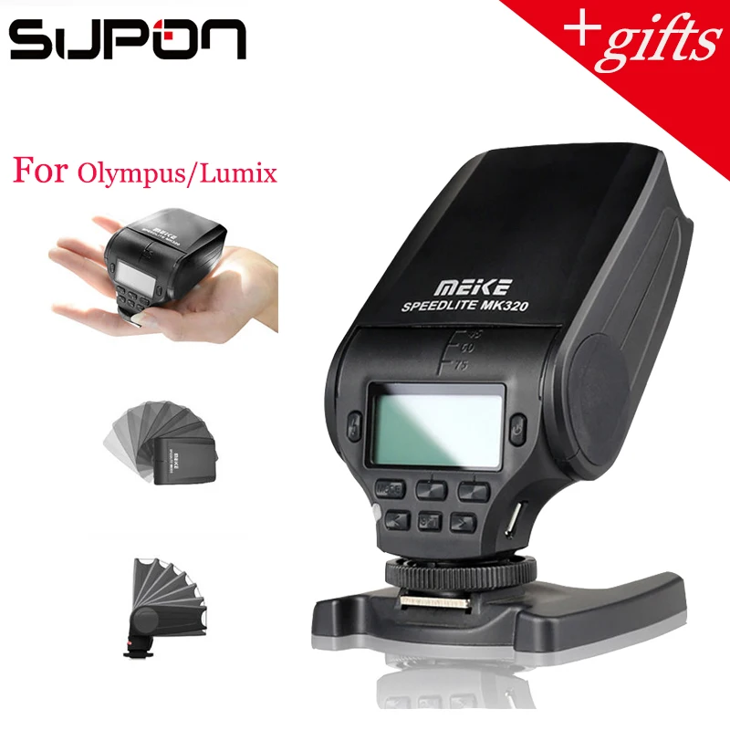 Вспышка Meike MK320 TTL Speedlite MK 320 для Olympus E M10 OM D M5 II M1 ручка PL6 PL7 P5 PL5 Panasonic Lumix|flash speedlite|meike
