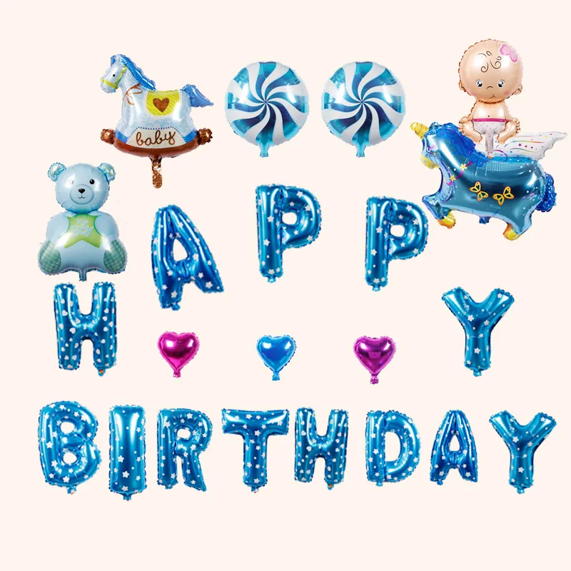 День рождения девочки мальчика украшения идей вечерние праздничные шары