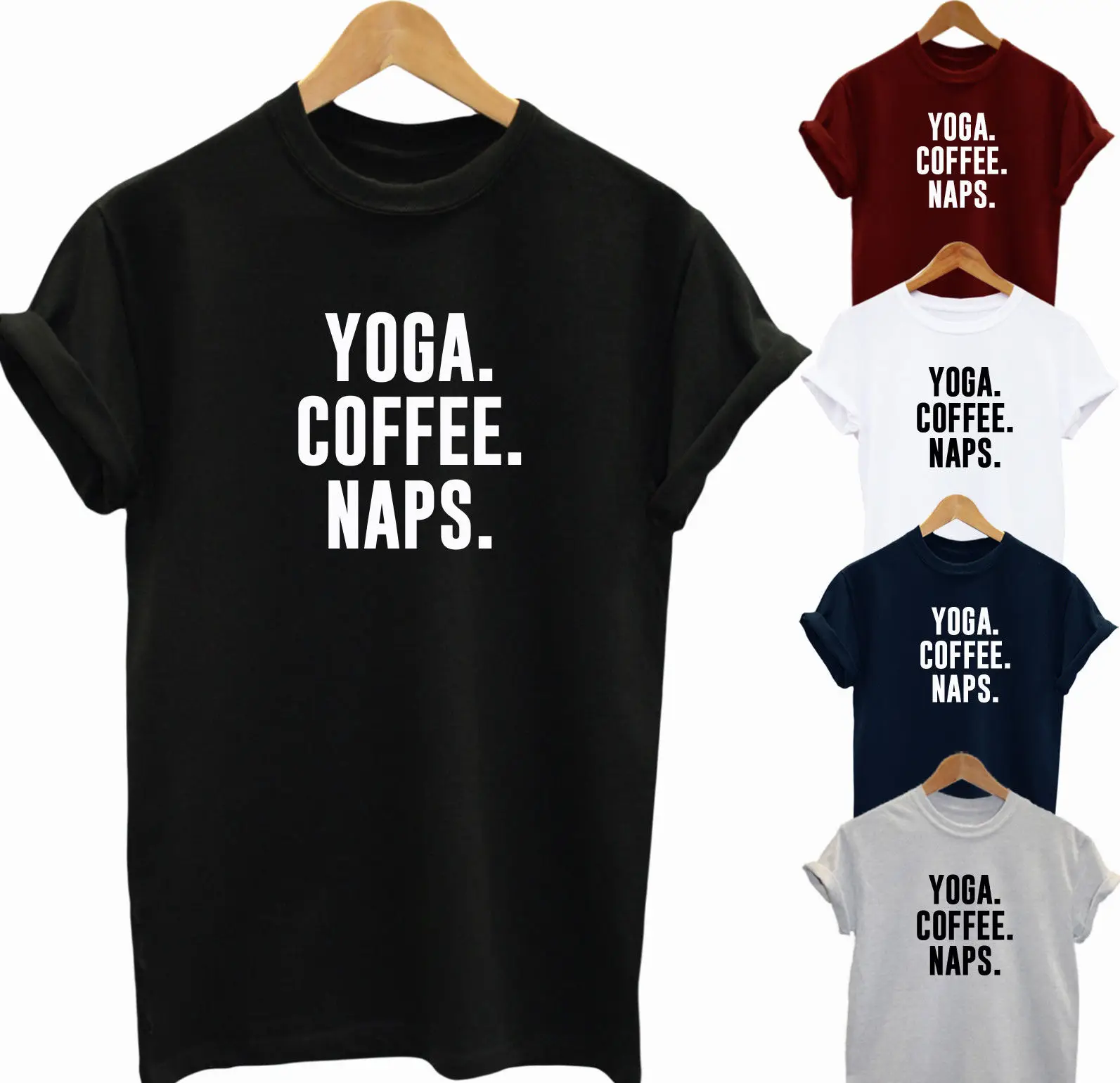 . COFFEE. NAPS. Забавный лозунг подарок идея унисекс футболка Топ Новые футболки