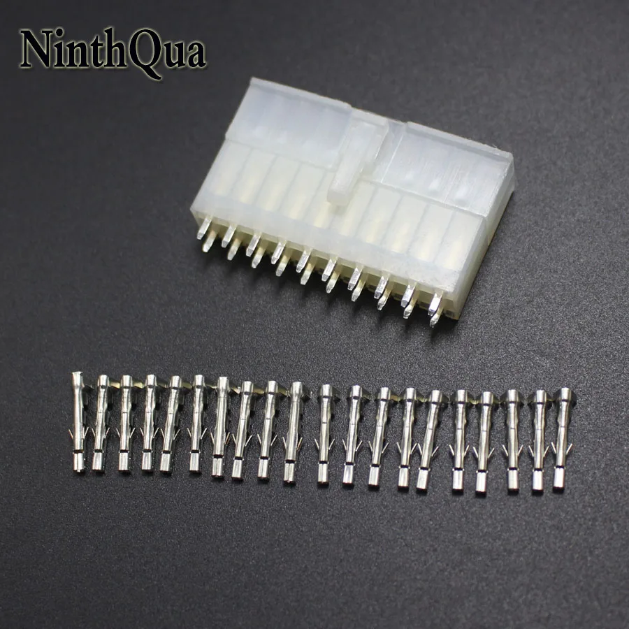 10 комплектов 5557 5569 20P прямые контактные Проводные клеммы Электрический разъем 4,2 мм 20-контактный разъем для автомобиля ПК ATX