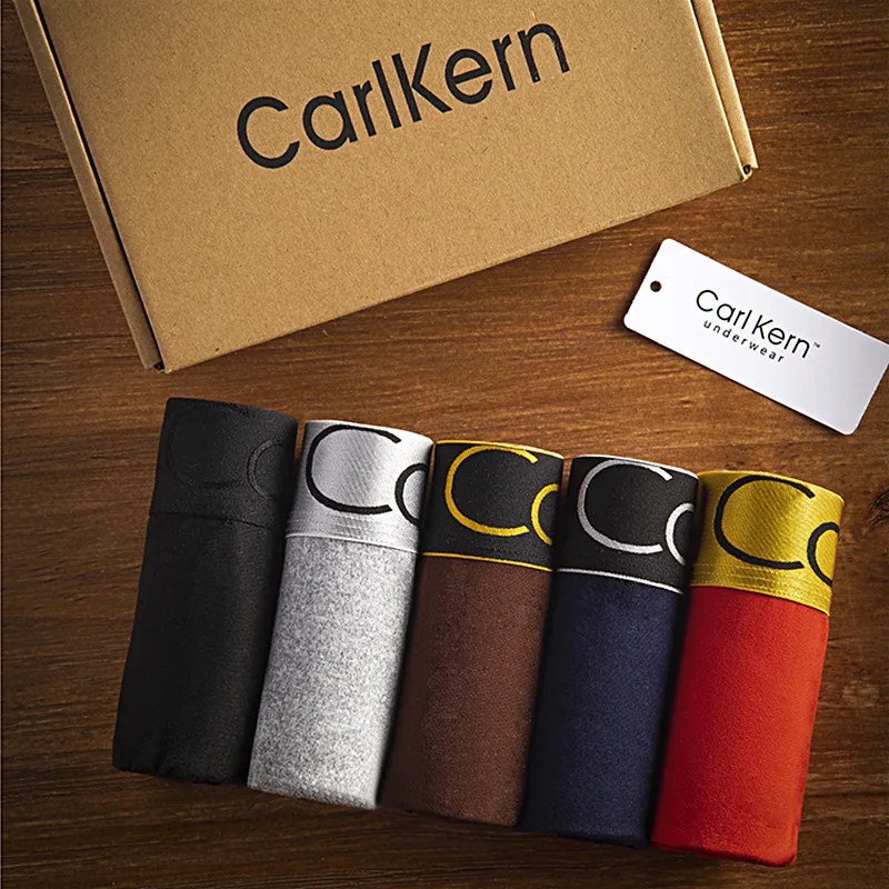 4 шт./партия мужское нижнее белье мужские плоские штаны дышащие чистый цвет