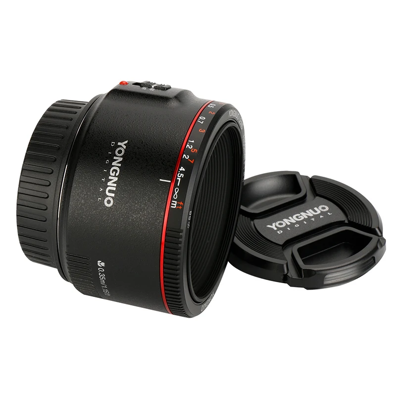 YONGNUO YN50mm F1.8 II фиксированный объектив AF/MF 50 мм с большой апертурой металлический