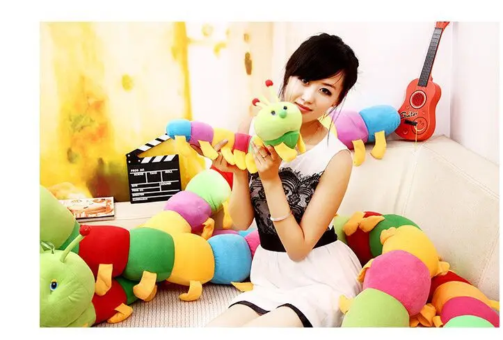 Милая красочная гусеница плюшевая игрушка кукла детская подарок Подушка b0078|pillow