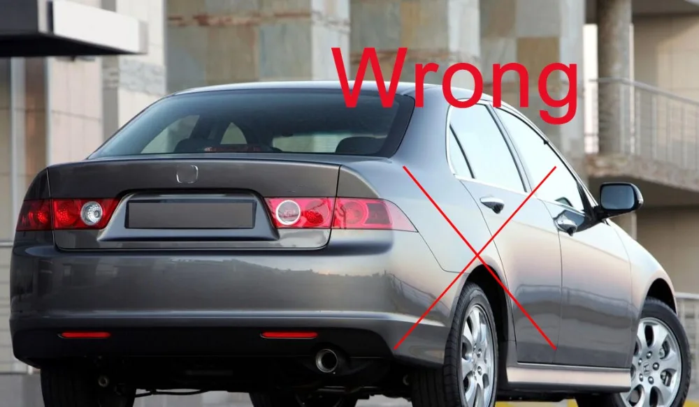 Capqx для Accord Acura TSX седан 2009- светодиодный задний бампер ОТРАЖАТЕЛЬ противотуманная фара сигнальная лампочка парковка световая сигнальная лампа
