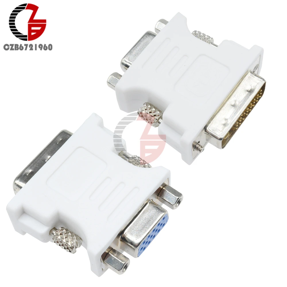 

Dual Link DVI-D 24+1 Male to VGA HD15 Female Adapter Converter For PC Laptop Durable