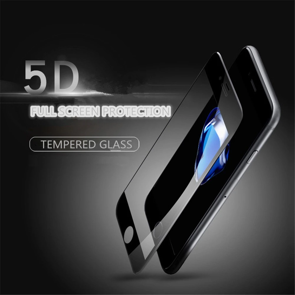 IMIDO 2 шт 5D закаленное стекло с круглыми закругленными краями для iPhone 6 6s 7 8 Plus
