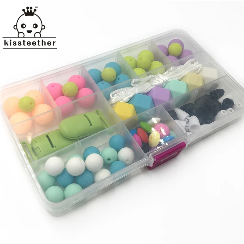 Детский Прорезыватель для зубов сделай сам смешанные цвета круглые силиконовые