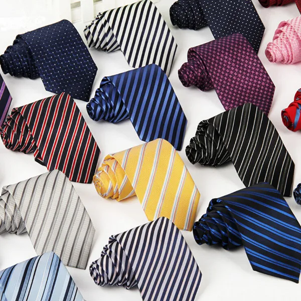Hot-selling New Style Ties For Men Business Gifts Polyester Stripes Jacquard Men's Suits Accessories Necktie 10 Colors | Аксессуары