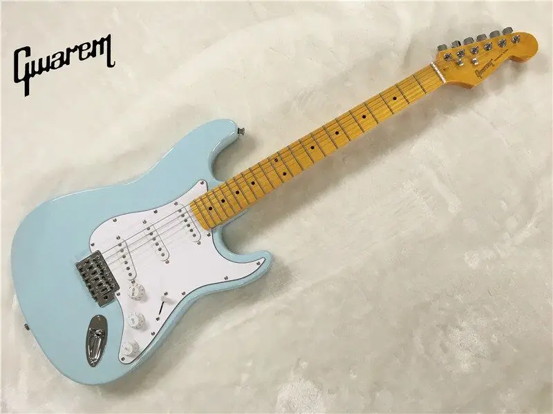 Электрическая гитара/гитара Gwarem st/цвет синего неба/гитара в Китае|st guitar|electric