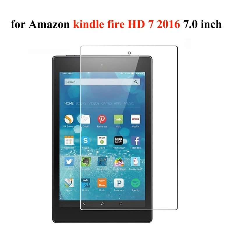 HD 7 2016 Прозрачное закаленное стекло для Amazon Fire HD 10 стекло для Kindle Fire HD6 HD8 HDX7 HD7 Защитная пленка для экрана - Цвет: HD 7 2016