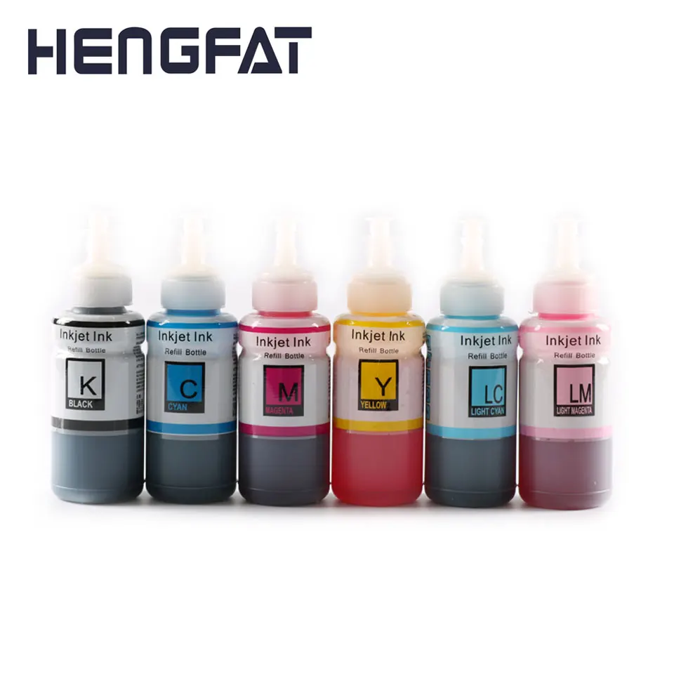 

6 видов цветов пополнения чернил краски для чернил для принтера Epson L101/L201/L301/L358/L551/L558/L360/L801/L810/L1800 принтер